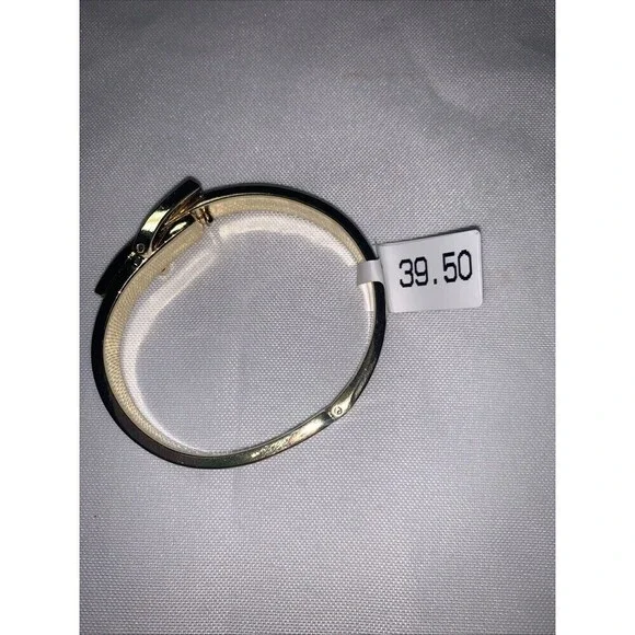 Macy’s Belt buckle design Gold  coloured bracelet Fashion Jewelry - Picture 3 of 12